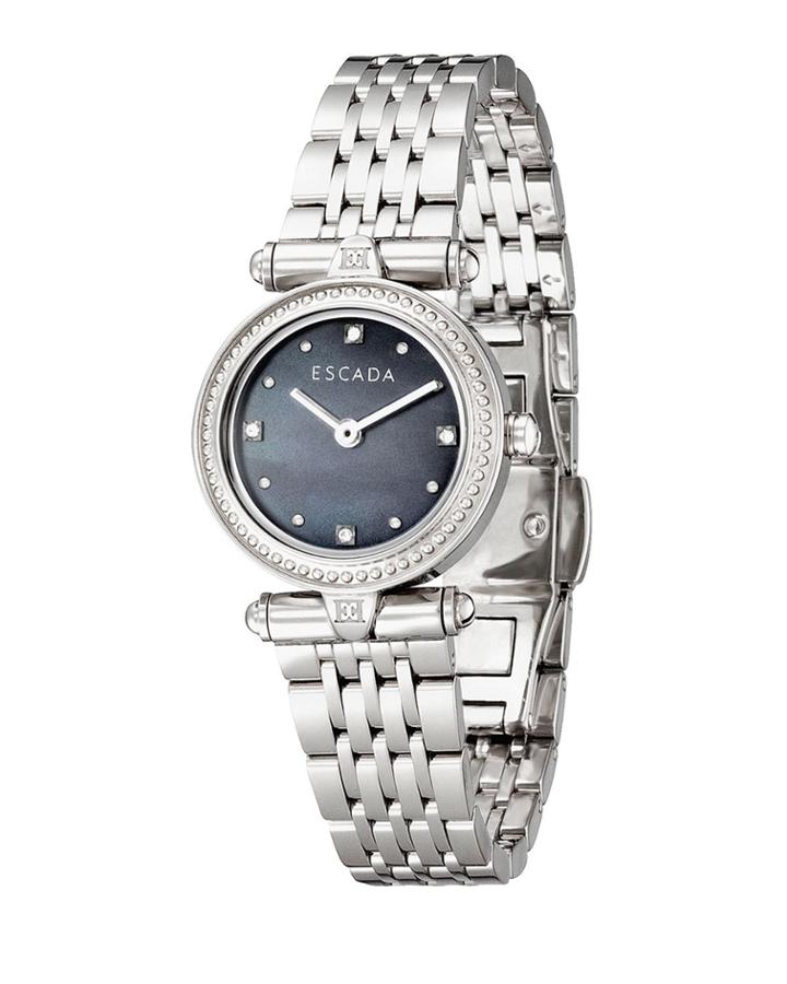 Vanessa Stainless Steel Mini Diamond Watch,