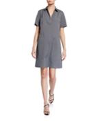 Novella Short-sleeve Fundamental Bi-stretch Dress