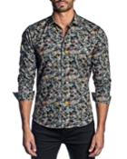 Men's Semi-fitted Camouflage & Bicycle-print