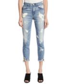 W4 Colette Slim Crop Bleached Jeans