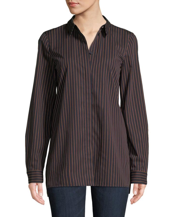 Brayden Spirited Stripe Cotton Blouse