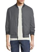 Reversible Leather Bomber Jacket