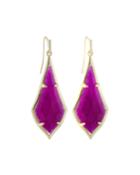 Olivia Drop Earrings, Purple Jade