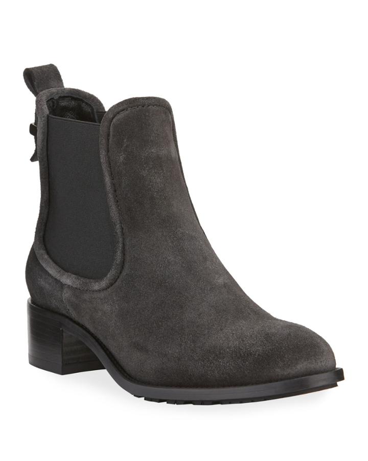 Oliviera Suede Chelsea Booties