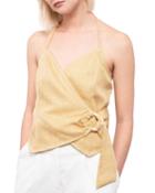 Halter-neck Wrap Top