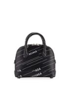 Ville Logo Stripe Leather Top Handle