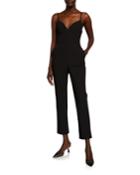 Tailored Sweetheart Open-back Jumpsuit
