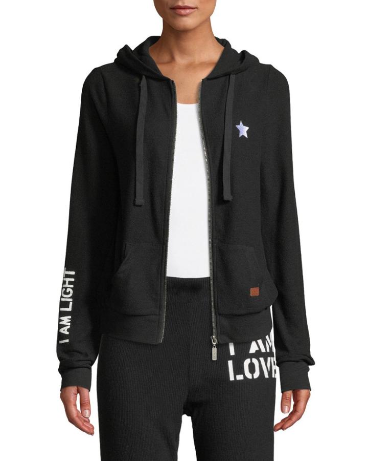 I Am Light Comfy Zip-front Hoodie