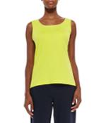 Petite Sequined Trim Tank, Wild