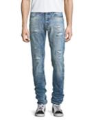 Demon Distressed Slim-straight Jeans