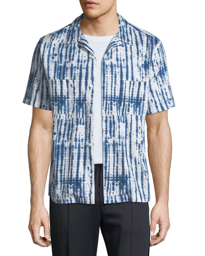 Men's Shibori Printed Cabana