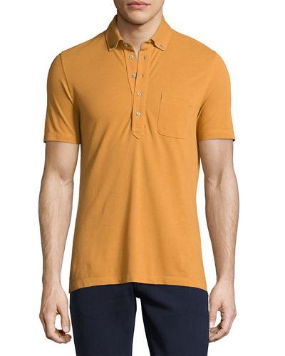 Button-front Pocket Polo