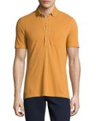 Button-front Pocket Polo