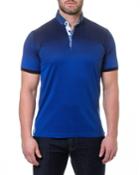 Men's Degrade Navy Shaped-fit Polo