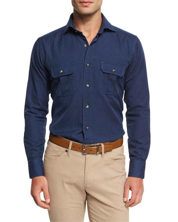 Vintage Discovery Shirt, Barchetta Blue