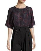 Anida Floral Voile Top