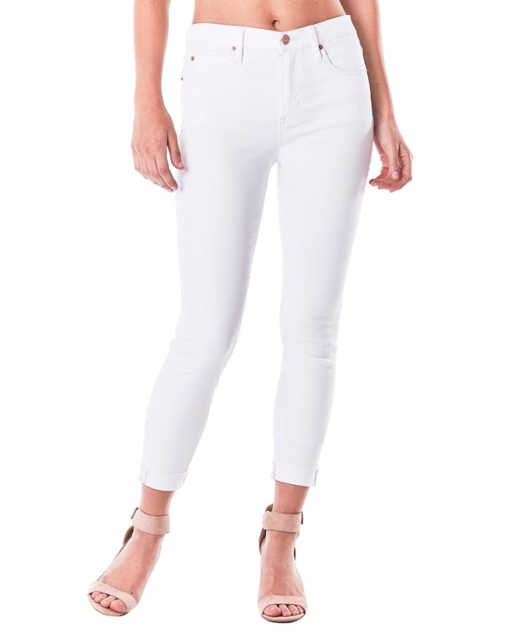 High-rise Skinny Cuffed Jeans