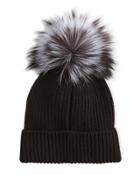 Cshm Pom Ht Blk/pnk