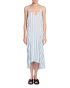 Striped Cady Cami Dress, Light Blue/white