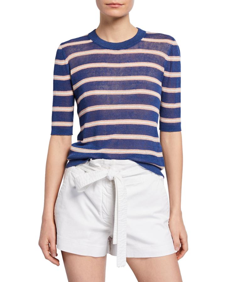 Dean Striped Elbow-sleeve