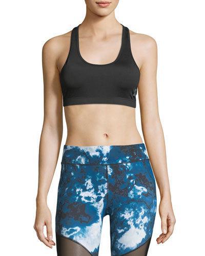 Reign Racerback Sports Bra, Black