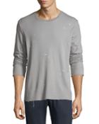 Distressed Jersey Long-sleeve