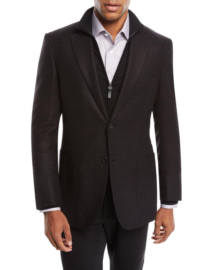 Men's Tic Cashmere Two-button Blazer Jacket