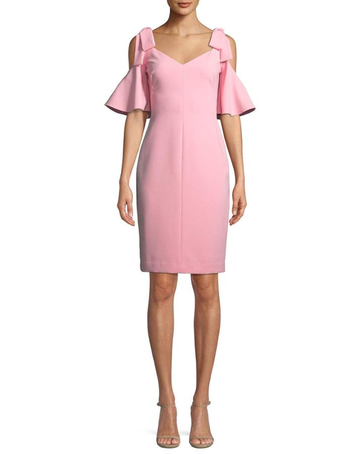 Monaco Cold-shoulder Bow Dress