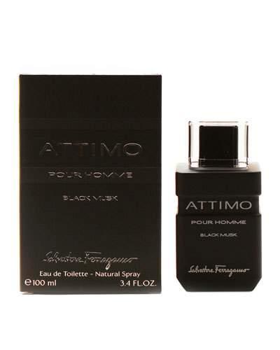 Attimo Black Musk For Men Eau De Toilette Spray, 3.4 Oz./
