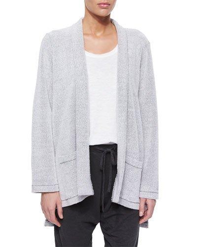 Soft-spun Kimono Cardigan, Dark Pearl