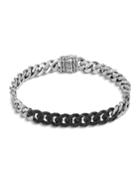 Classic Chain Silver Lava Gourmette Link Bracelet,