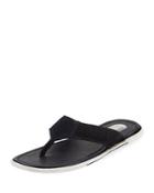 Final Say Perforated Suede Thong