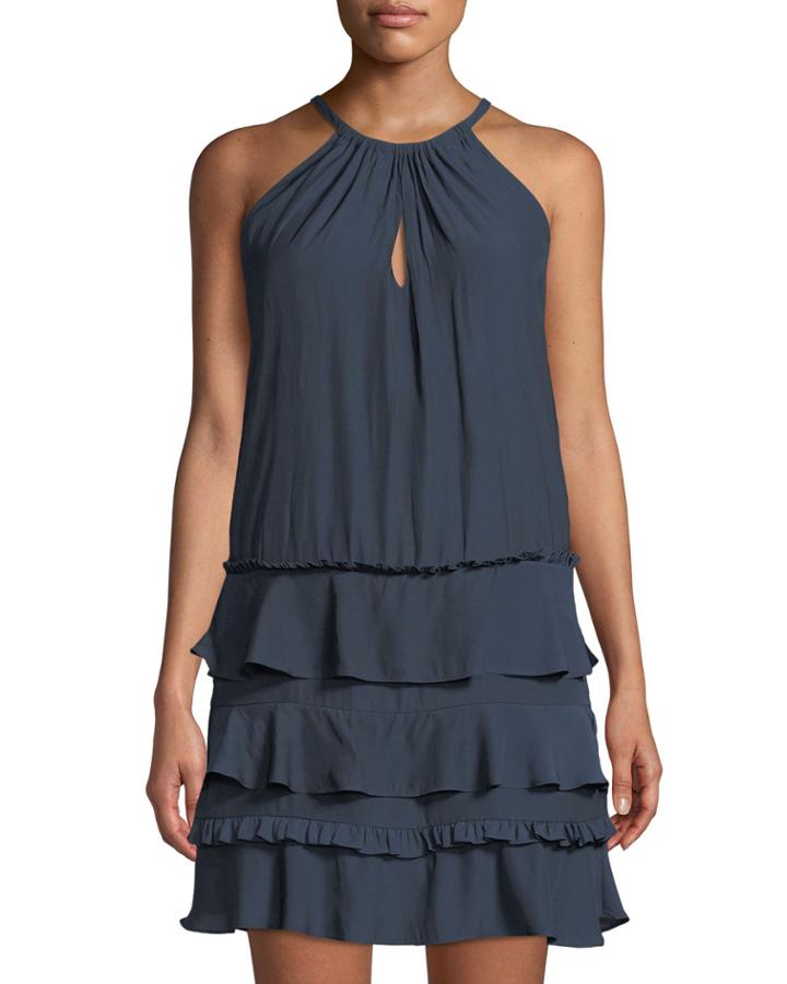 Leomi Sleeveless Tiered Dress