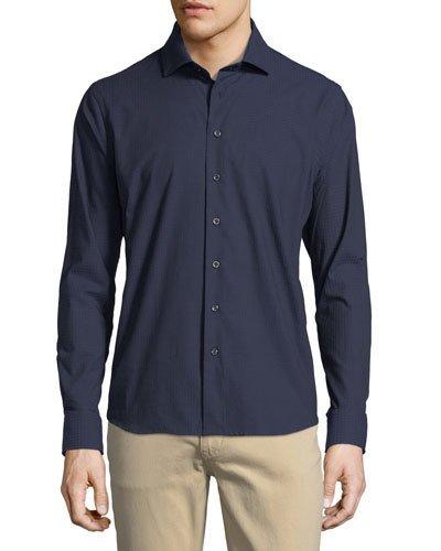 Mini Jacquard-check Cotton