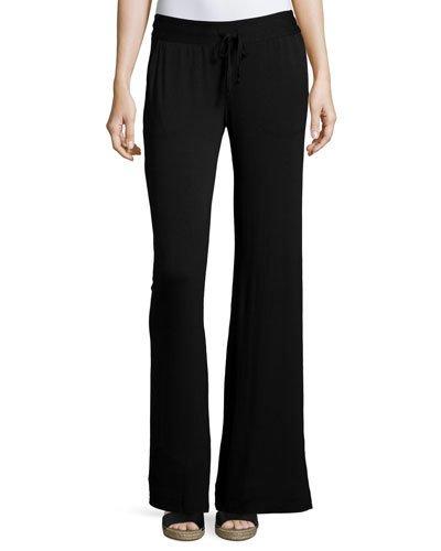Dante Drawstring Trouser Pants, Black