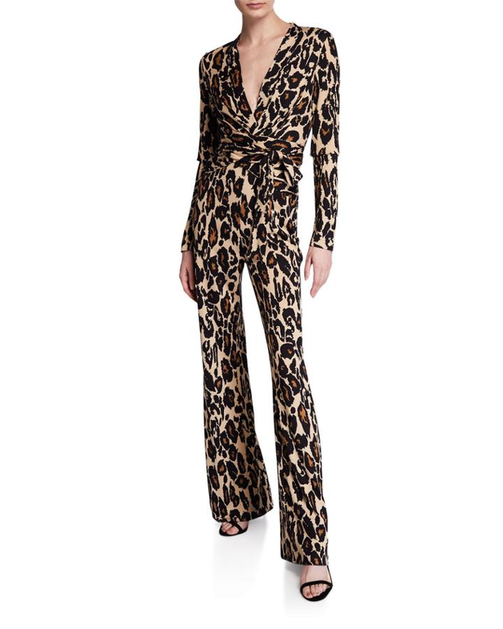 Melinda Leopard-print Jumpsuit