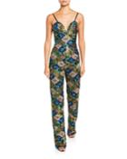 Yoko Geometric Sequin Bustier Jumpsuit