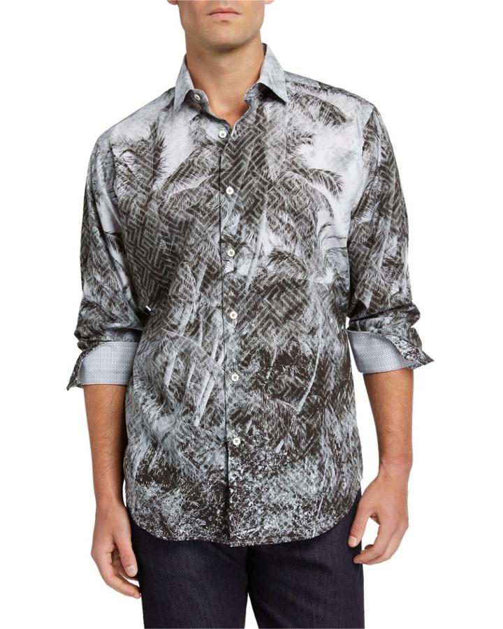 Men's Palm Tree Long-sleeve