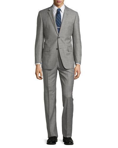 Modern-fit Wool Two-piece Shark