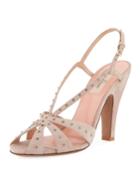 Crystal-embellished Slingback