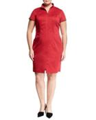 Camber Zip-front Sheath Dress,