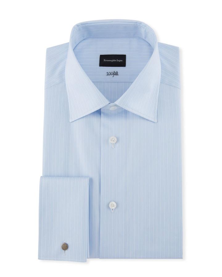 Men's 100fili Tonal Striped Dress