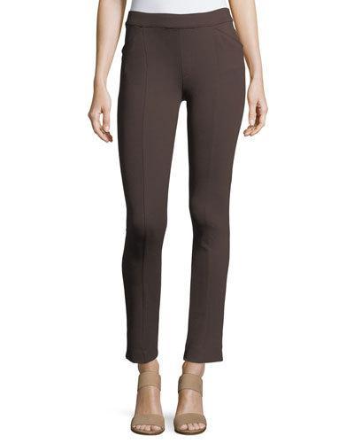 Skinny Pull-on Pont&eacute; Pants