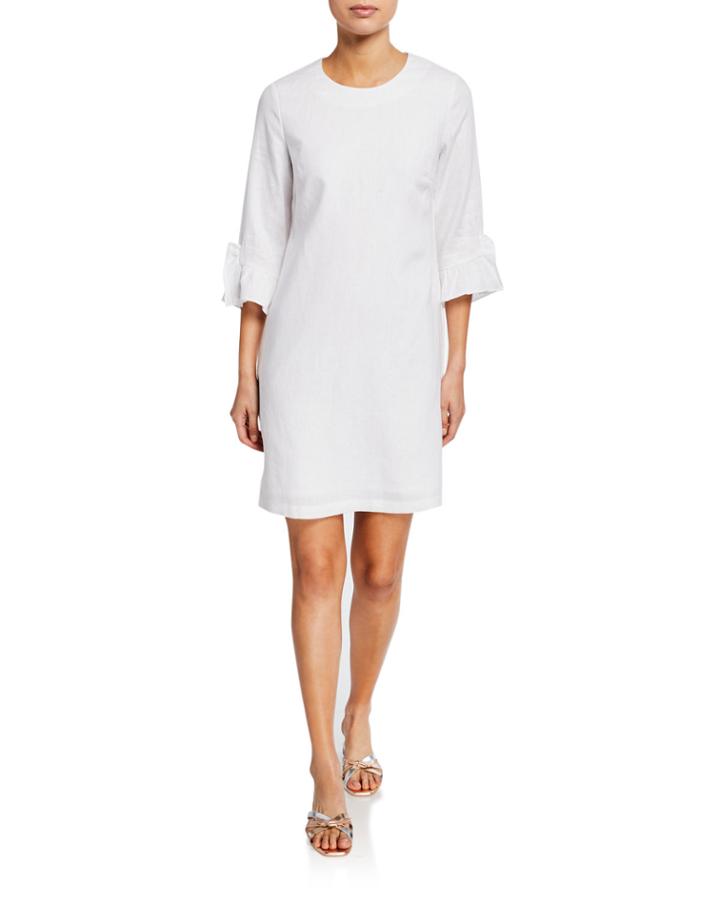 Ruffle 3/4-sleeve