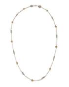 Color Classics Long Blue Topaz Station Necklace