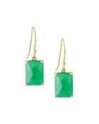 18k Gold Rock Candy Gelato Drop Earrings In Mint Chrysoprase