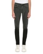 Dip-dyed Skinny Jeans, Gray