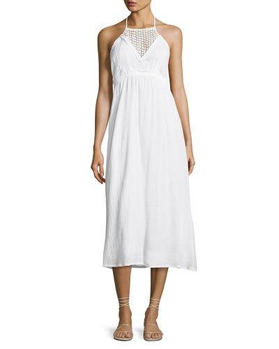 Key West Cotton Maxi Dress, White