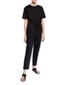 Court Short-sleeve Jumpsuit