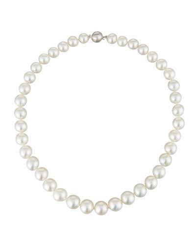 14k Graduated Round South Sea Pearl Necklace,